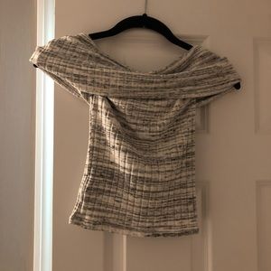 Express Off-Shoulder Sweater Tee